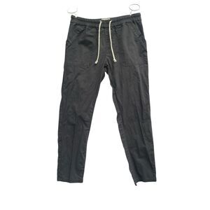 Pact Dark Gray Small Organic Cotton Drawstring Jogger Pants Casual Lounge Travel